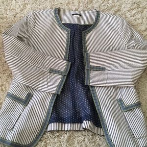 J.Crew striped blazer